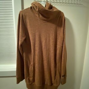 EUC Volcom long tunic cowl neck hoodie
